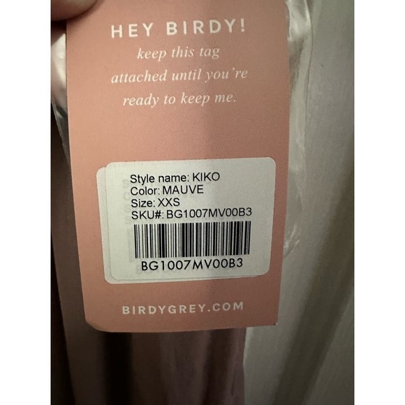 NWT Birdy Grey KIKO Dress Mesh Mauve - XXS - Picture 4 of 5